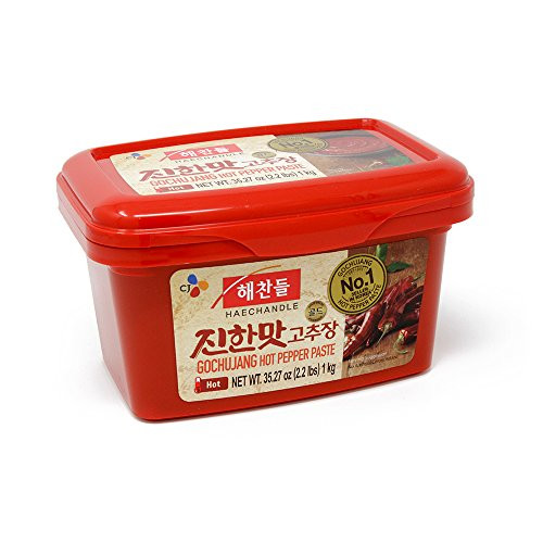 CJ Haechandle Gochujang Hot Pepper Paste 1kg Korean Spicy Red Chile Paste 22 lbs CJ Haechandle Gochujang Hot Pepper Paste 1kg Korean Spicy Red Chile Paste 22 lbs