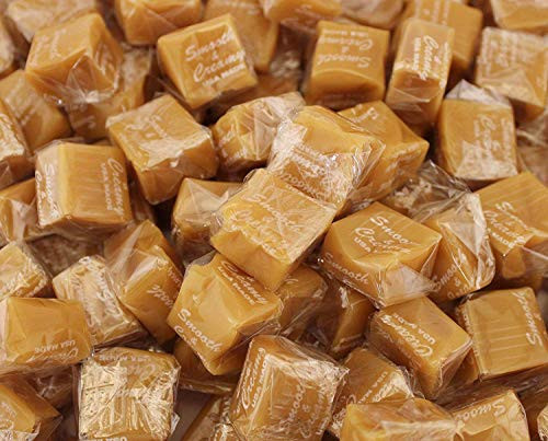 LaetaFood Primrose Caramel Squares Vanilla Flavor Candy Bite Size Bulk Pack 2 Pounds