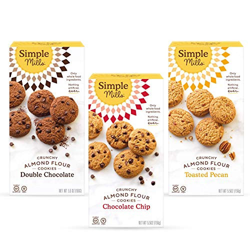 Simple Mills Cookies Variety Pack Chocolate Chip Double Chocolate Chip Toasted Pecan Variety Pack 3 Count Packaging May Vary