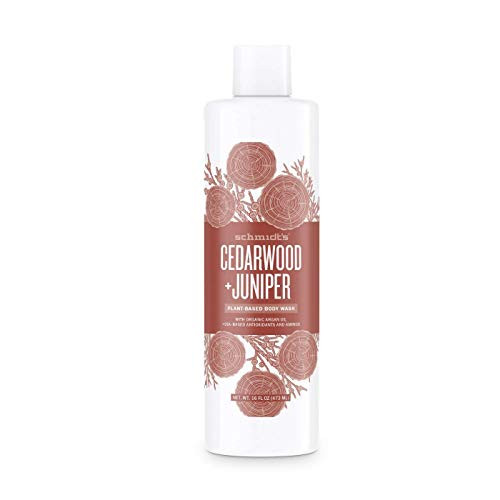 Schmidts Natural Body Wash Cedarwood  Juniper Bath  Shower Gel for Men and Women 16 Ounce 2Pack