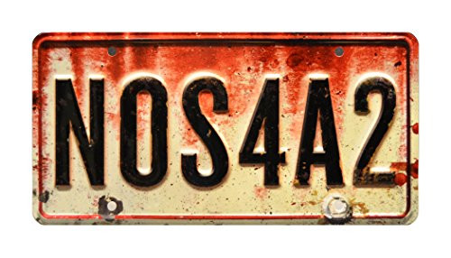 Celebrity Machines Joe Hill  NOS4A2  Metal Stamped License Plate