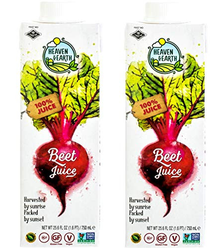 Heaven  Earth Beet Juice 256oz 2 Pack 100 Juice