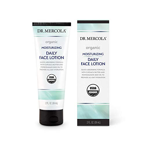 Dr Mercola Organic Moisturizing Daily Face Lotion 1 Tube 20 Fl Oz non GMO Gluten Free Soy Free USDA Organic