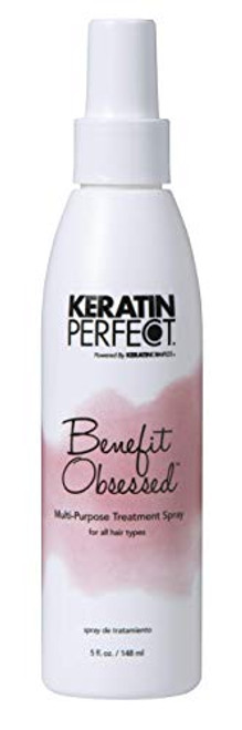 Keratin Perfect Benefit Obsessed MultiPurpose Treatment Spray For All Hair Types Nourishes Protects Prolongs Keratin Treatment No Added Sulfates or Sodium Chloride 5 oz Keratin Perfect Benefit Obsessed MultiPurpose Treatment Spray For All Hair Types Nourishes Protects Prolongs Keratin Treatment No Added Sulfates or Sodium Chloride 5 oz