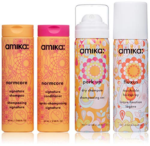 amika Limited Edition Lookin Like A Snack travel Holiday hair Care Set