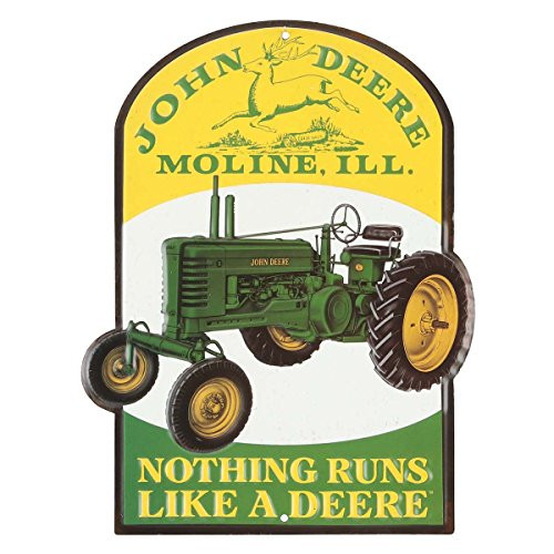 Open Road Brands John Deere Nothing Runs Like A Deere Metal Sign Open Road Brands John Deere Nothing Runs Like A Deere Metal Sign