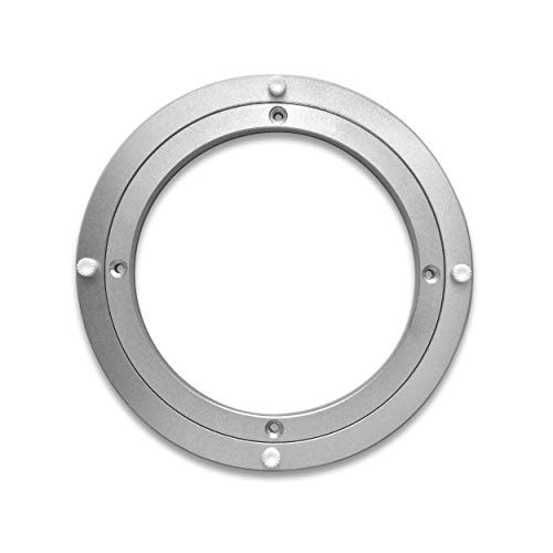 TROOPS BBQ Lazy Susan Turntable Ring  MediumDuty Aluminum Lazy Susan Bearing Hardware SingleRow Ball Bearings for Heavy Loads 225 lbs Capacity  8 Inches