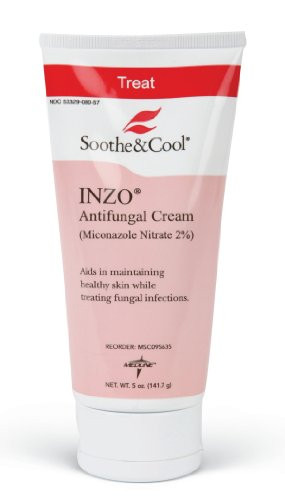 Soothe Cool INZO Antifungal Cream Contains 2 Percent Micronazole Nitrate 2 oz