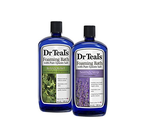 Dr Teals Foaming Bath with Pure Epsom Salt Eucalyptus and Lavender