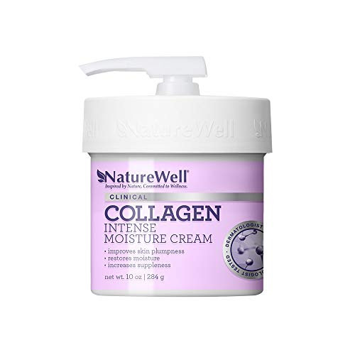 NatureWell Collagen Intense Moisturizing Cream for Face  Body 10 oz  Clinical  Increases Suppleness  Improves Skin Plumpness