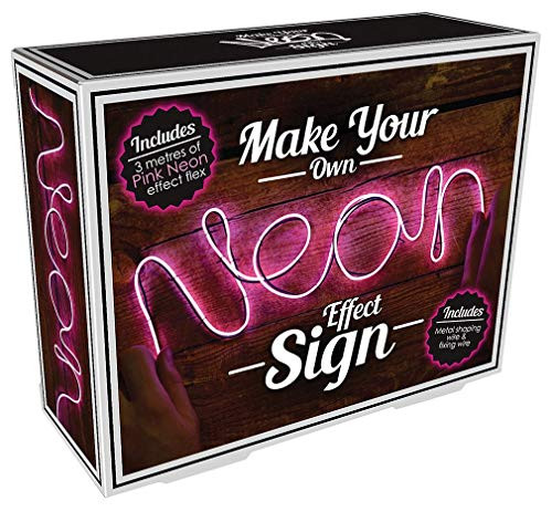 iscream Fizz Creations Neon Effect Pink LED Customizable Rope Accent Light 9 ft 10 in Long