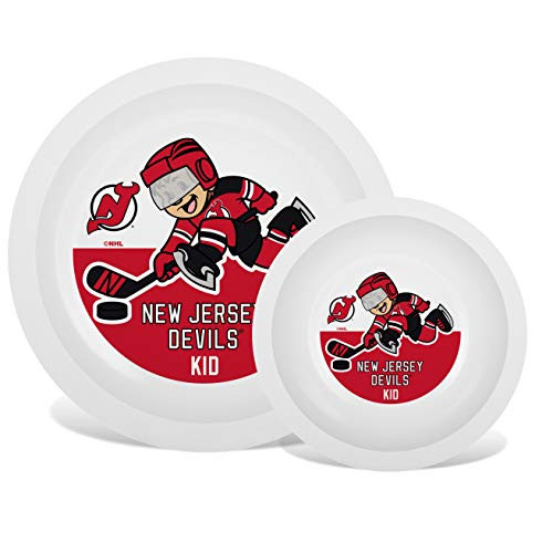 Baby Fanatic NHL Legacy Infant Plate  Bowl Set New Jersey Devils for Ages 6 Months  Up Baby Fanatic NHL Legacy Infant Plate  Bowl Set New Jersey Devils for Ages 6 Months  Up