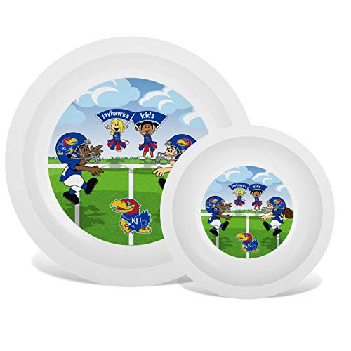 Baby Fanatic NCAA Legacy Infant Plate Bowl Set Kansas Jayhawks for Ages 6 Months Up Baby Fanatic NCAA Legacy Infant Plate Bowl Set Kansas Jayhawks for Ages 6 Months Up