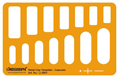 Linograph Clay Capsules Template Crafting Drafting Shapes Stencil