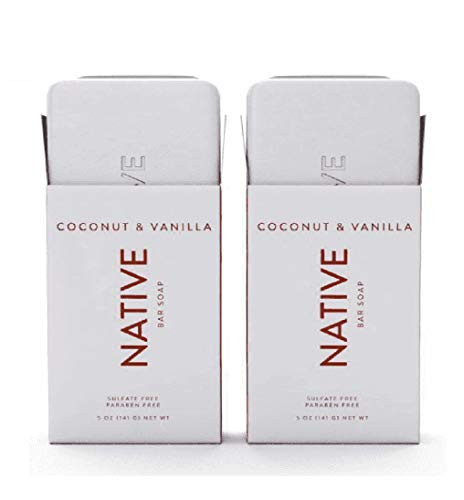 Native Coconut  Vanilla Bar Soap  5oz  2 PACK