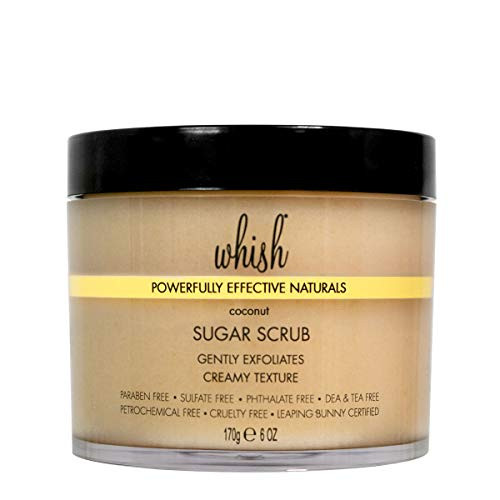 Whish Beauty Exfoliating Sugar Scrub Coconut 6 oz