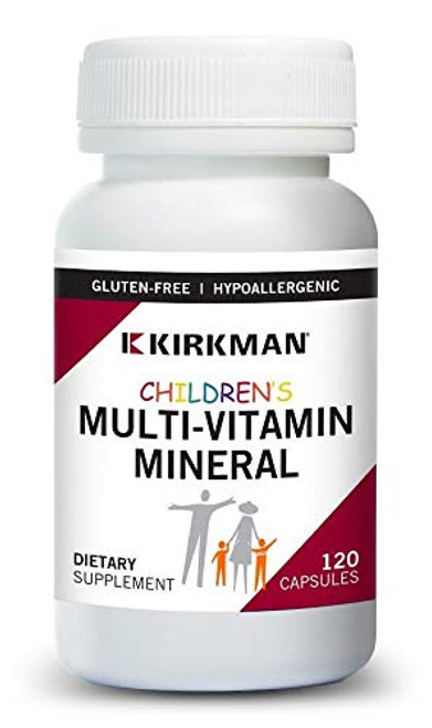 Kirkman Childrens MultiVitaminMineral  Hypoallergenic  120 Vegetarian Capsules Kirkman Childrens MultiVitaminMineral  Hypoallergenic  120 Vegetarian Capsules