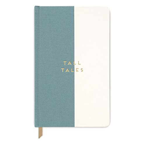 DesignWorks Ink Cloth Covered Halfsies Journal Seafoam Tall Tales