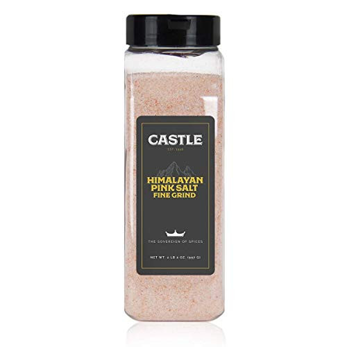 Castle Foods  HIMALAYAN PINK SALT FINE  18 oz Premium Restaurant Quality Kosher Certified