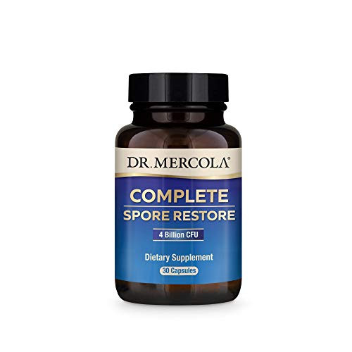 Dr Mercola Complete Spore Restore 4 Billion CFU 30 Servings 30 Capsules Provides Supports Immune Function Non GMO Soy Free Gluten Free