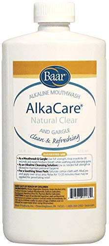 AlkaCare Natural Clear Mouthwash and Gargle 16OZ