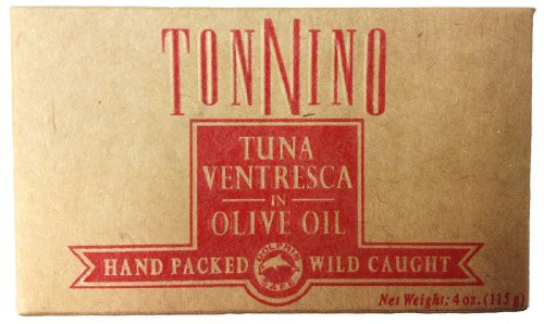 Tonnino Tuna Fillets Low Calorie and Gluten Free Yellowfin Canend Premium Tuna in Olive Oil 4 Oz Tonnino Tuna Fillets Low Calorie and Gluten Free Yellowfin Canend Premium Tuna in Olive Oil 4 Oz
