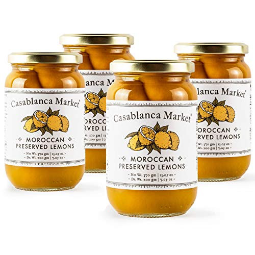 Casablanca Market Moroccan Preserved Lemons All Natural Aromatic Beldi Preserved Lemons Gluten Free Non GMO Vegan Plant Based Kosher Halal Friendly No Preservatives or Added Sugars 1305 oz 4 Pack Casablanca Market Moroccan Preserved Lemons All Natural Aromatic Beldi Preserved Lemons Gluten Free Non GMO Vegan Plant Based Kosher Halal Friendly No Preservatives or Added Sugars 1305 oz 4 Pack