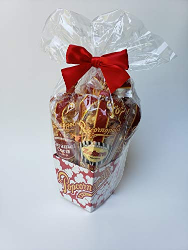 Popcornopolis Mini 5cone Variety Popcorn Gift Basket Gluten Free