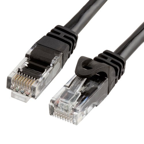 Cmple Cat6 Ethernet Cable 10Gbps  Computer Networking Cord with GoldPlated RJ45 Connectors 550MHz Cat6 Network Ethernet LAN Cable Supports Cat6 Cat5e Cat5 Standards  10 Feet Black
