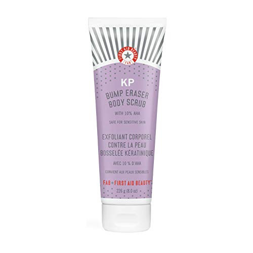 First Aid Beauty KP Bump Eraser Body Scrub Exfoliant for Keratosis Pilaris with 10 AHA