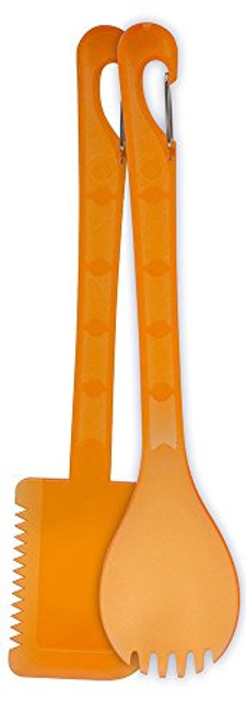 UST KLIPP Spork  Spatula Set with a BPA Free Dishwasher Safe Construction for Cooking Camping Hiking and Outdoor Survival