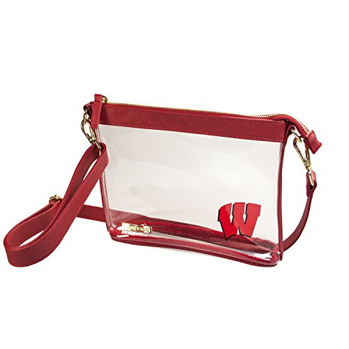 Capri Designs Clear Small Crossbody Bag Stadium Approved UW Badgers University of Wisconsin Madison NCAA Licensed Capri Designs Clear Small Crossbody Bag Stadium Approved UW Badgers University of Wisconsin Madison NCAA Licensed