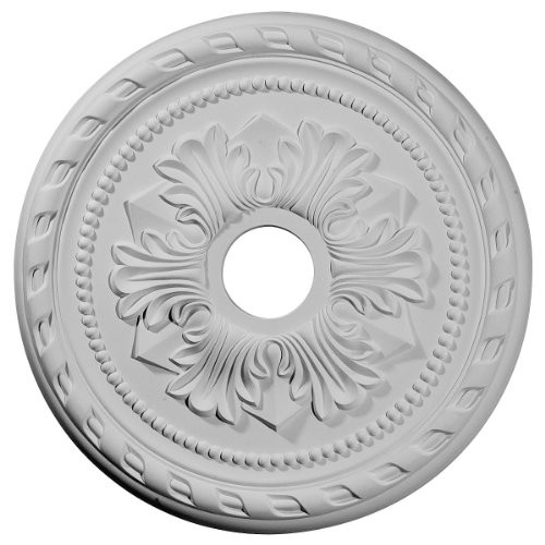 Ekena Millwork CM20PM Palmetto Ceiling Medallion 20 78OD x 3 58ID x 1 58P Fits Canopies up to 5 Factory Primed