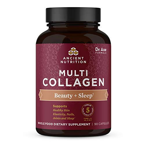Multi Collagen Capsules Beauty Sleep Collagen Pills Magnesium Formulated by Dr Josh Axe 5 Types of Food Sourced Collagen Supports Hair Skin Nails and Joints 90 Count 30 Servings Multi Collagen Capsules Beauty Sleep Collagen Pills Magnesium Formulated by Dr Josh Axe 5 Types of Food Sourced Collagen Supports Hair Skin Nails and Joints 90 Count 30 Servings