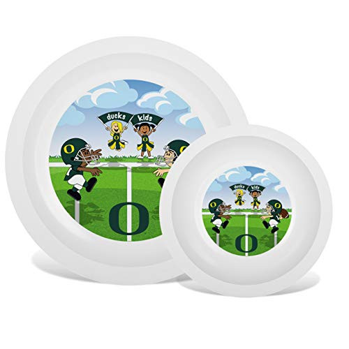 Baby Fanatic NCAA Legacy Infant Plate Bowl Set Oregon Ducks for Ages 6 Months Up Baby Fanatic NCAA Legacy Infant Plate Bowl Set Oregon Ducks for Ages 6 Months Up