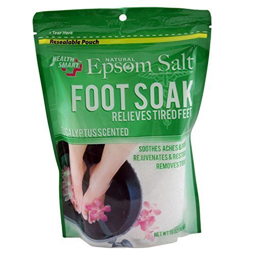 Natural Epsom Salt FOOT SOAK Eucalyptus 16oz 454G