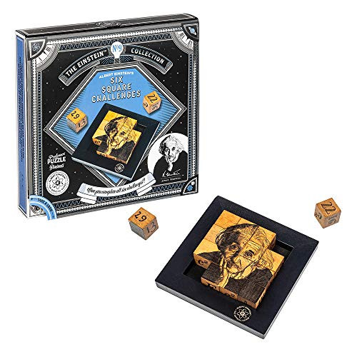 The Einstein Collection Six Square Challenges  Tricky Puzzle Set  3D Brain Teaser Puzzles by Professor Puzzle