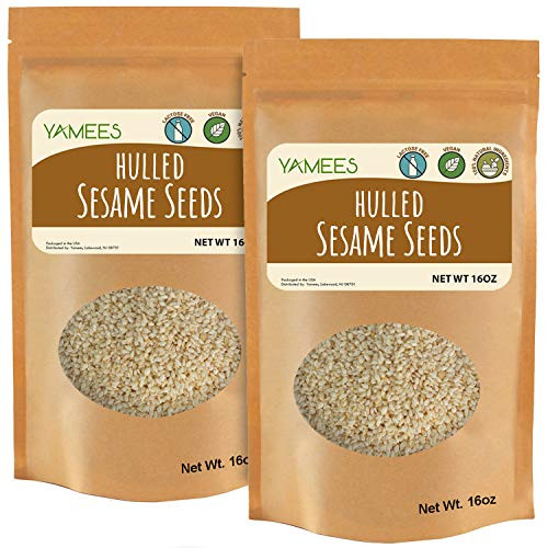 Sesame Seeds  2 Pounds 16 Oz Each Hulled Sesame Seeds White Sesame Seed Bulk Spices
