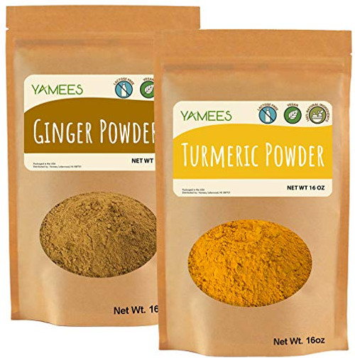 Yamees Bulk Indian Spices BULK Ginger Turmeric 2 Pack of 16 Ounce1 Pound Each Yamees Bulk Indian Spices BULK Ginger Turmeric 2 Pack of 16 Ounce1 Pound Each