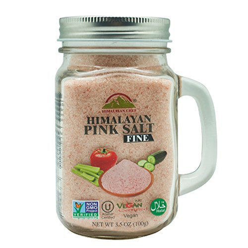 Himalayan Chef Himalayan Pink Salt Fine Small Mason Jar 35 oz 100g
