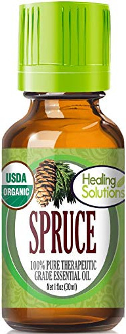 Organic Spruce Essential Oil 100 Pure  USDA Certified Organic Best Therapeutic Grade Essential Oil  30ml