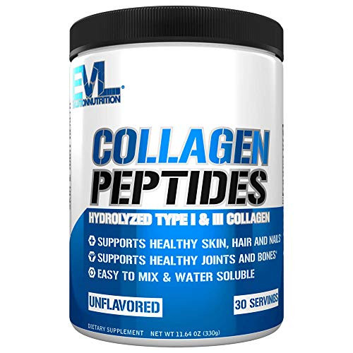 Evlution Nutrition Hydrolyzed Collagen Peptides Powder GrassFed UltraPure Type I III Collagen Protein Powder Hair Nail Growth Bone and Joint Health GlutenFree Keto Friendly 30 Servings Evlution Nutrition Hydrolyzed Collagen Peptides Powder GrassFed UltraPure Type I III Collagen Protein Powder Hair Nail Growth Bone and Joint Health GlutenFree Keto Friendly 30 Servings