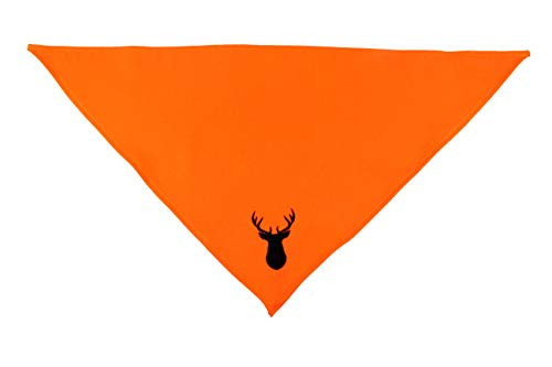 Blaze Orange Hunter Safety Dog Bandana Medium