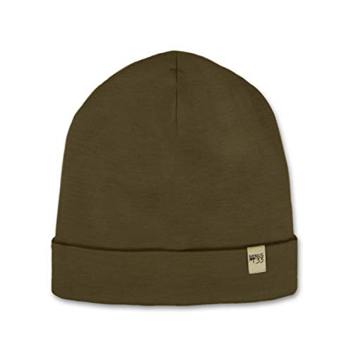 Minus33 Merino Wool Ridge Cuff Wool Beanie Olive Drab Green One Size