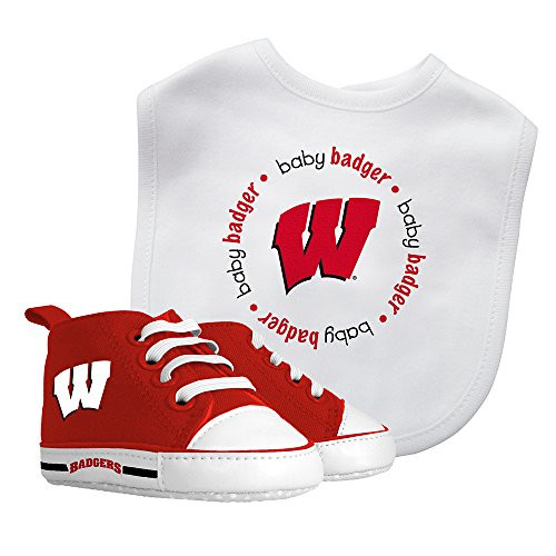 Baby Fanatic Bib with PreWalkers University of Wisconsin