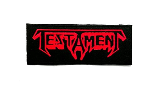 Wasuphand Testament Patch Sew Iron On Embroidered Heavy Metal Black Indy Music Appliques Cap Logo Wasuphand Testament Patch Sew Iron On Embroidered Heavy Metal Black Indy Music Appliques Cap Logo