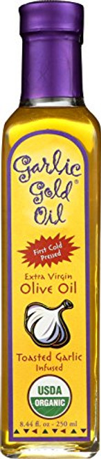 Premium Certified Organic Extra Virgin Olive Oil Infused with Garlic Low FODMAP Garlic Gold 844 fl oz Premium Certified Organic Extra Virgin Olive Oil Infused with Garlic Low FODMAP Garlic Gold 844 fl oz
