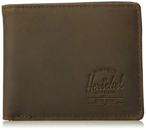 Herschel Hank Leather RFID nubuck brown One Size