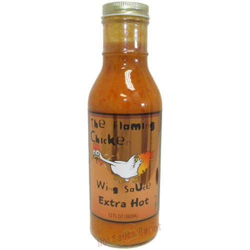 The Flaming Chicken Extra Hot Wing Sauce 12 oz The Flaming Chicken Extra Hot Wing Sauce 12 oz