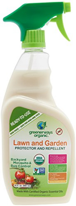 GREENERWAYS ORGANIC Insecticide Mosquito Repellent, Outdoor Backyard Repellent Natural Insect Killer, Spray Insecticide, Large Insecticide, USDA Organic Non-GMO Repellant - 23 OZ, MSRP 23.98 GREENERWAYS ORGANIC Insecticide Mosquito Repellent, Outdoor Backyard Repellent Natural Insect Killer, Spray Insecticide, Large Insecticide, USDA Organic Non-GMO Repellant - 23 OZ, MSRP 23.98